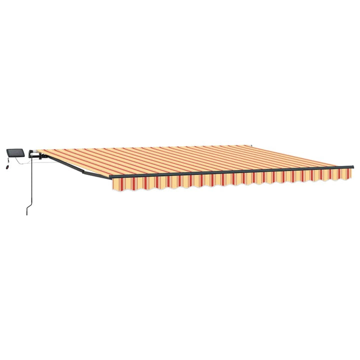 Udtrækkelig markise Gul og orange 400 × 300 cm
