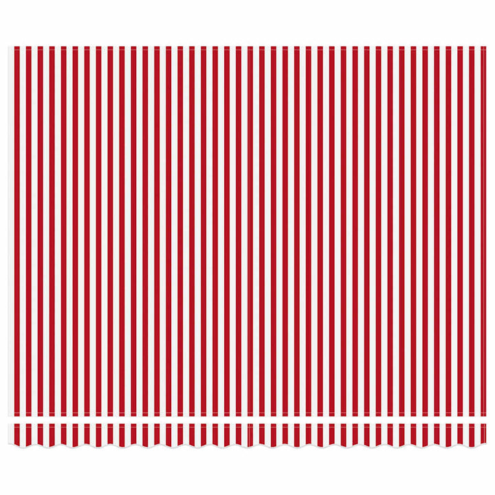 Udtrækkelig markise Rød og Hvid 400 × 300 cm