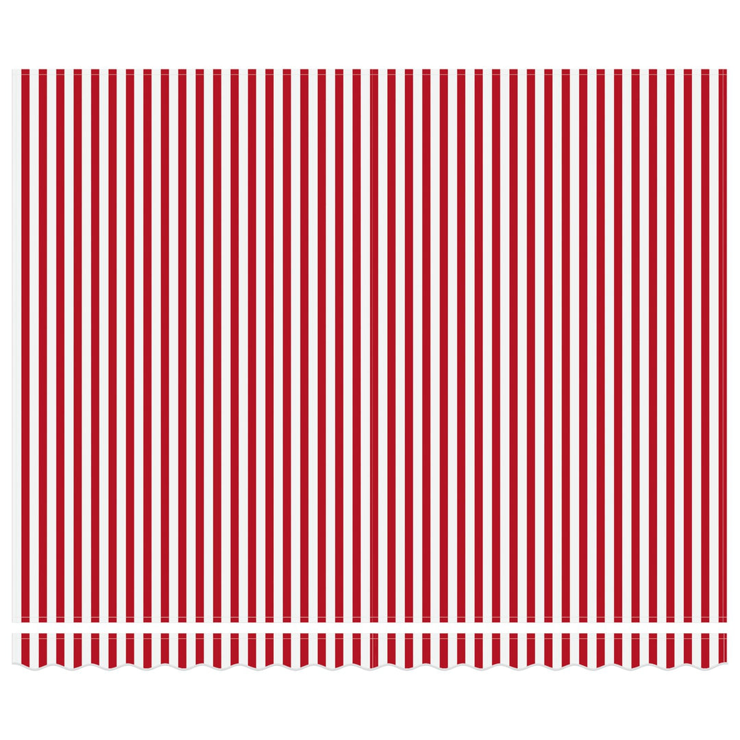 Markiseramme Rød og Hvid 400 × 300 cm