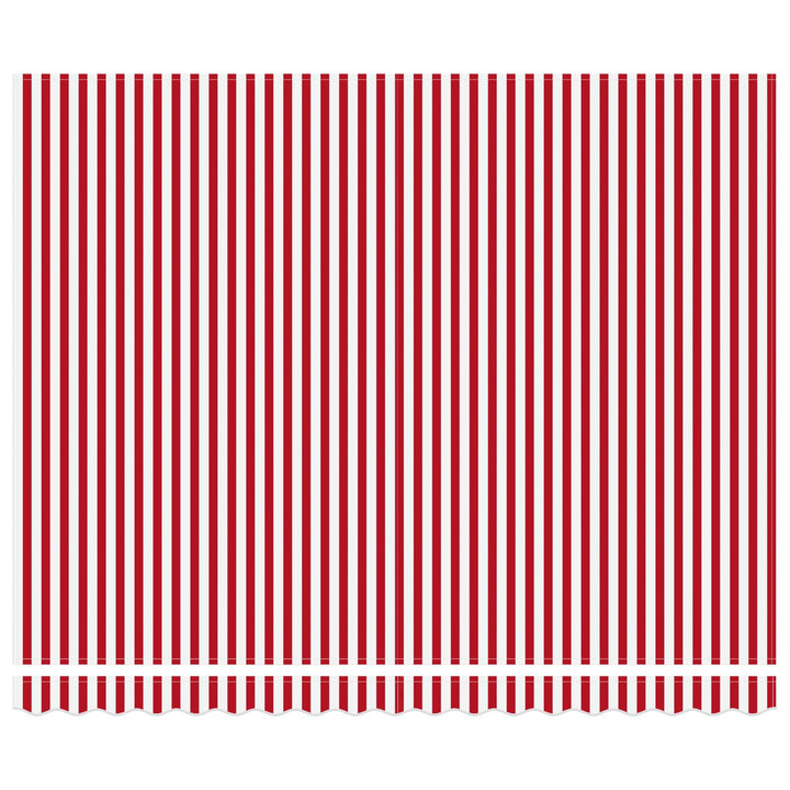 Markiseramme Rød og Hvid 400 × 300 cm