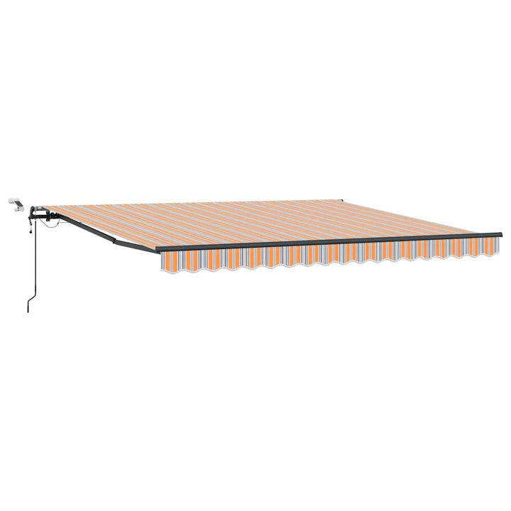 Udtrækkelig markise Flerfarvet 400 × 300 cm Polyester