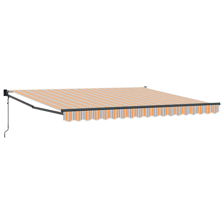 Udtrækkelig markise Flerfarvet 400 × 300 cm Polyester og metal