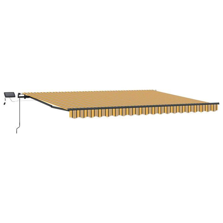 Udtrækkelig markise Flerfarvet 400 × 300 cm Stof og aluminium