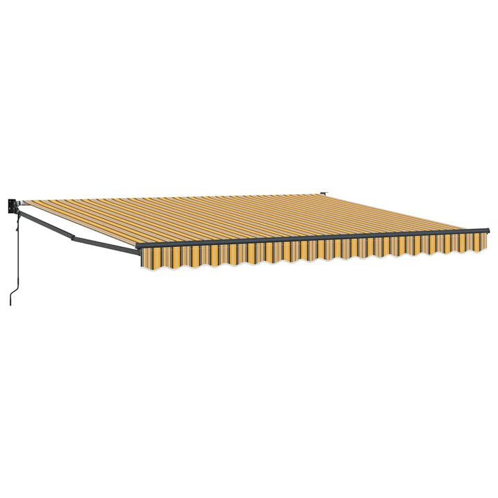 Udtrækkelig markise Flerfarvet 400 × 300 cm Polyester og metal