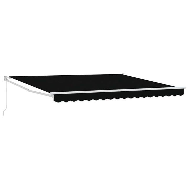 Udtrækkelig markise Sort 400 × 300 cm