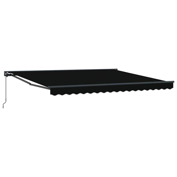 Markiseramme Sort 400 × 300 cm Polyester med PU belægning