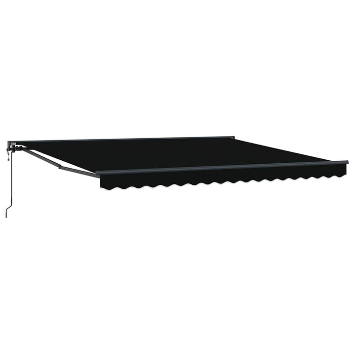 Markiseramme Sort 400 × 300 cm Polyester med PU belægning