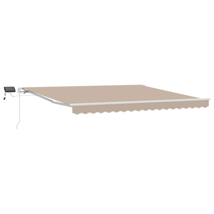 Udtrækkelig markise Beige 400 × 300 cm Stof og aluminium