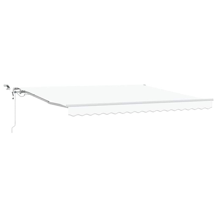 Utrækkelig Markise Hvid 400 × 300 cm Polyester og metal