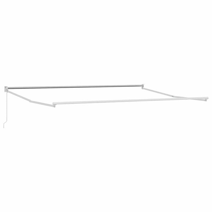 Utrækkelig Markise Hvid 400 × 300 cm Polyester og Aluminium