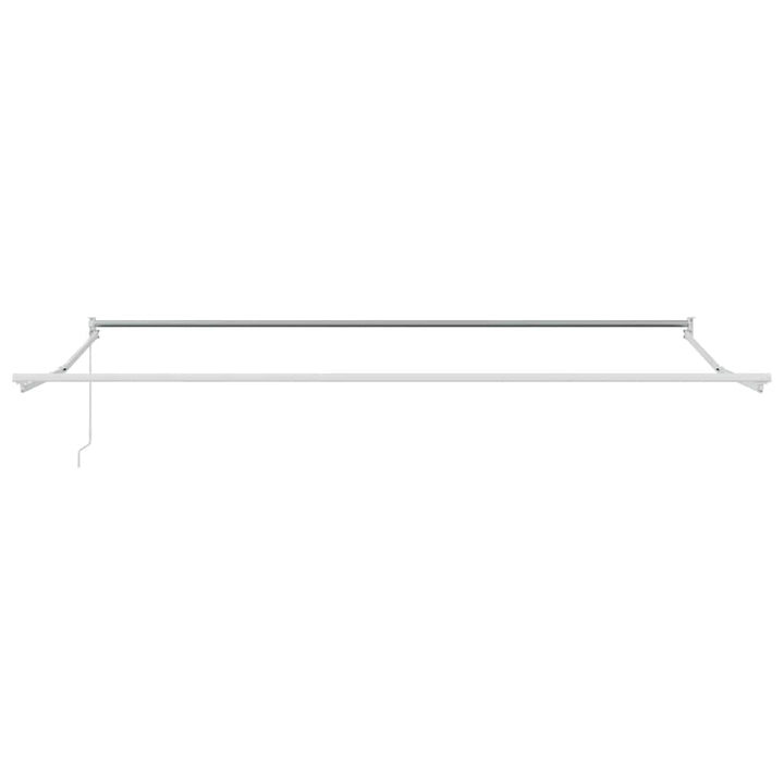 Utrækkelig Markise Hvid 400 × 300 cm Polyester og Aluminium