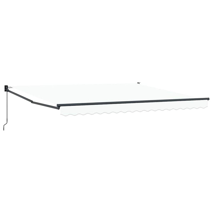 Udtrækkelig markise Hvid 400 × 300 cm