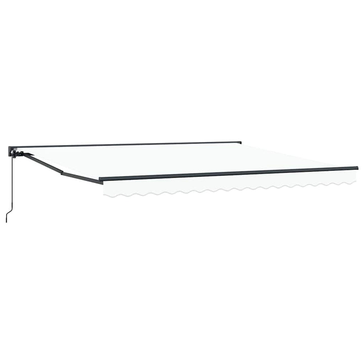 Markiseramme Hvid 400 × 300 cm Polyester med PU belægning