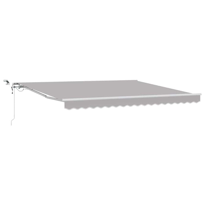 Markiseduge Lysegrå 400 × 300 cm Polyester