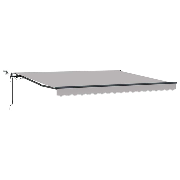 Markiseduge Lysegrå 400 × 300 cm Polyester