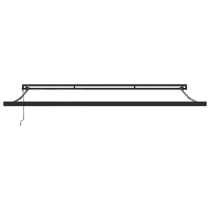 Udtrækkelig markise Lysegrå 400 × 300 cm Stof og Metal