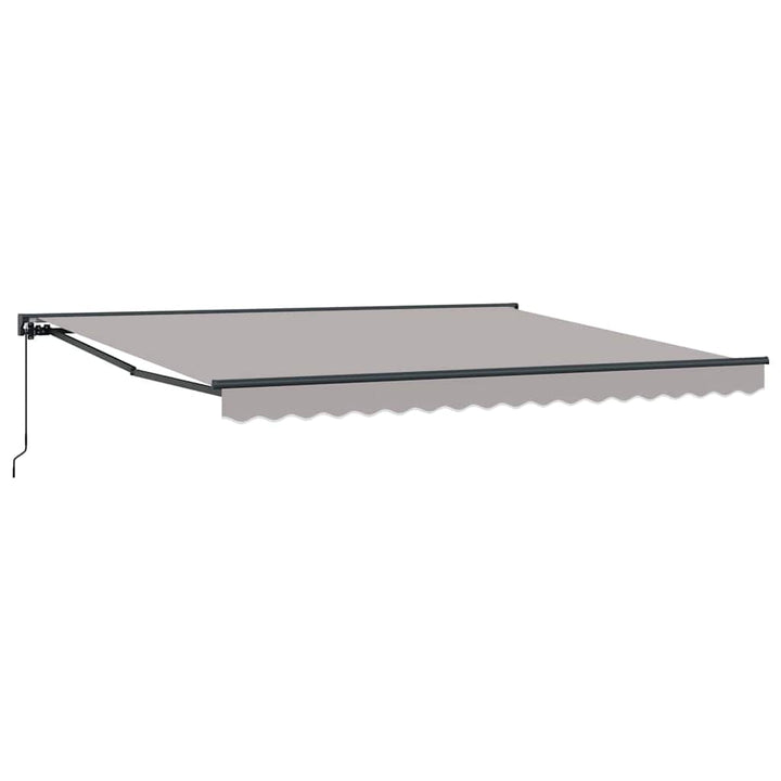 Markiseramme Lysegrå 400 × 300 cm Polyester med PU belægning
