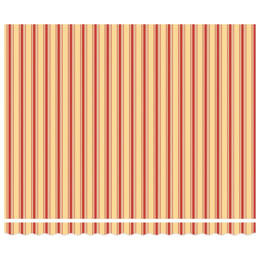 Udtrækkelig markise Gul og orange 400 × 350 cm