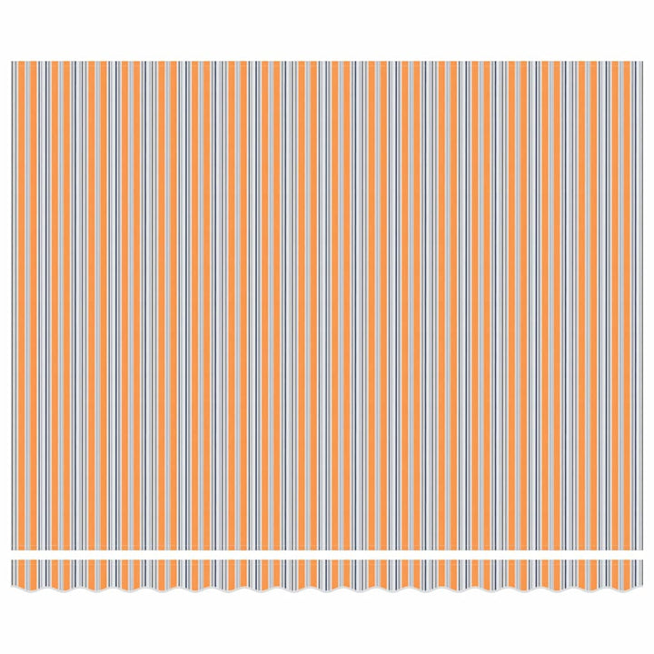 Udtrækkelig markise Flerfarvet 400 × 350 cm Stof og aluminium