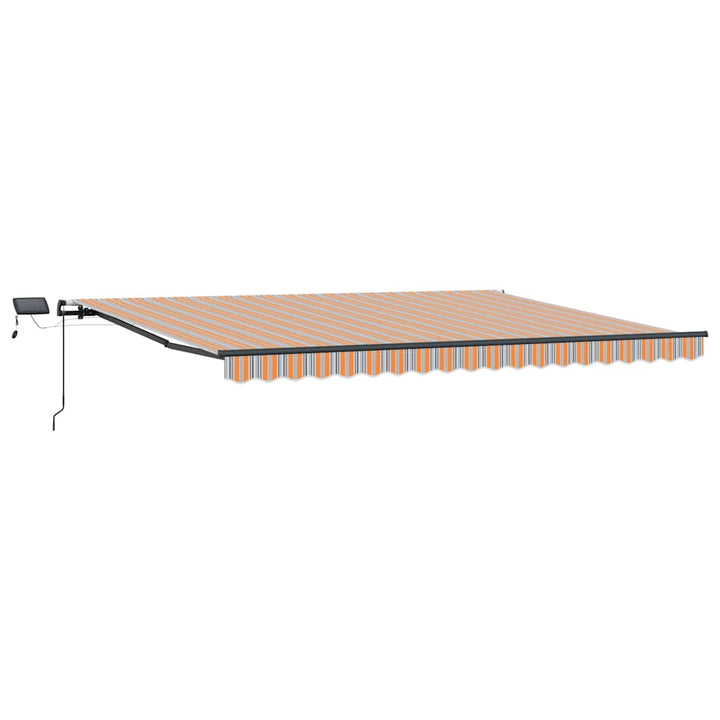 Udtrækkelig markise Flerfarvet 400 × 350 cm Stof og aluminium