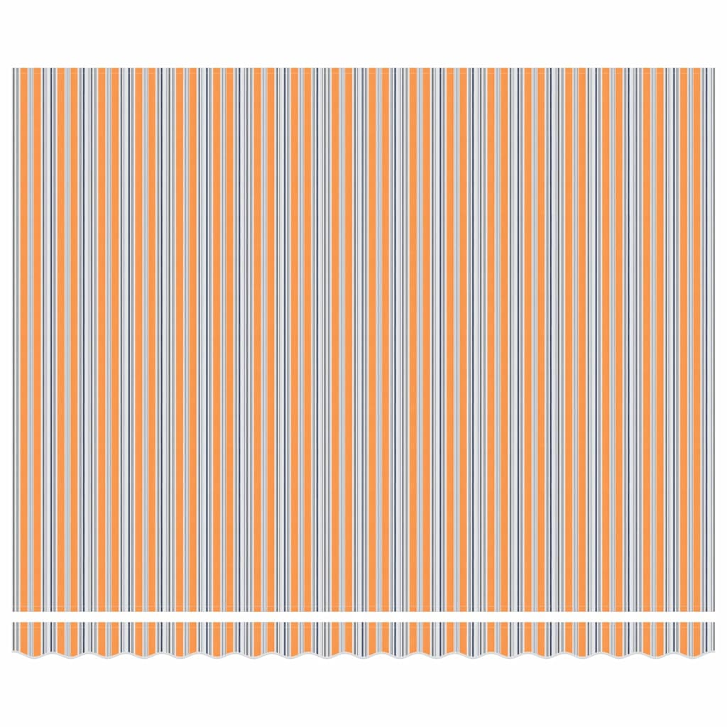 Udtrækkelig markise Flerfarvet 400 × 350 cm Stof og aluminium