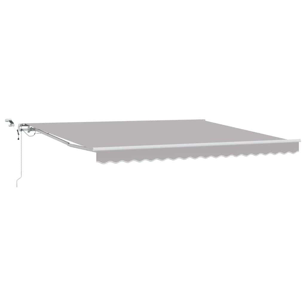 Markiseduge Lysegrå 400 × 350 cm Polyester
