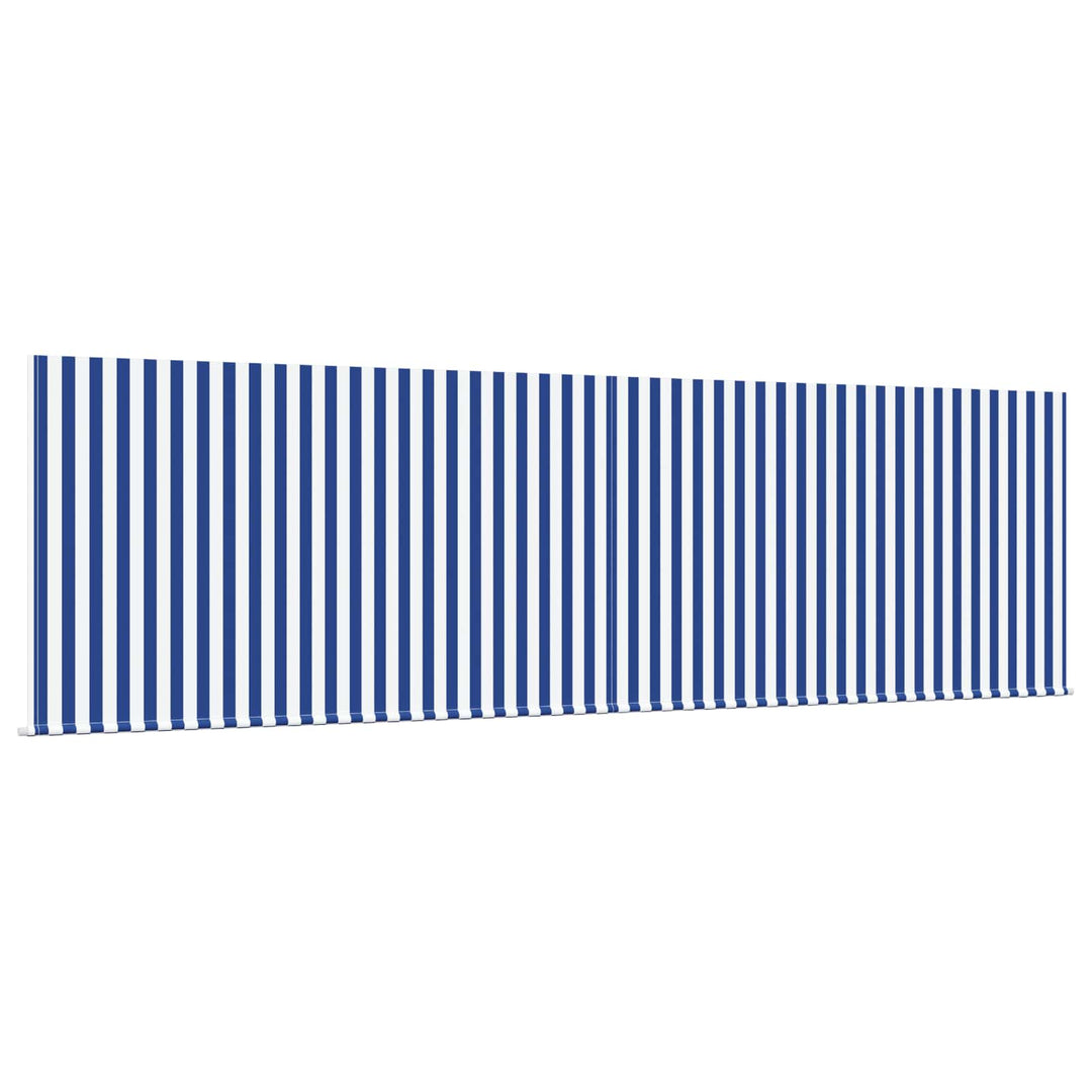 Utrækkelig Markise Blå og Hvid 400 × 300 cm