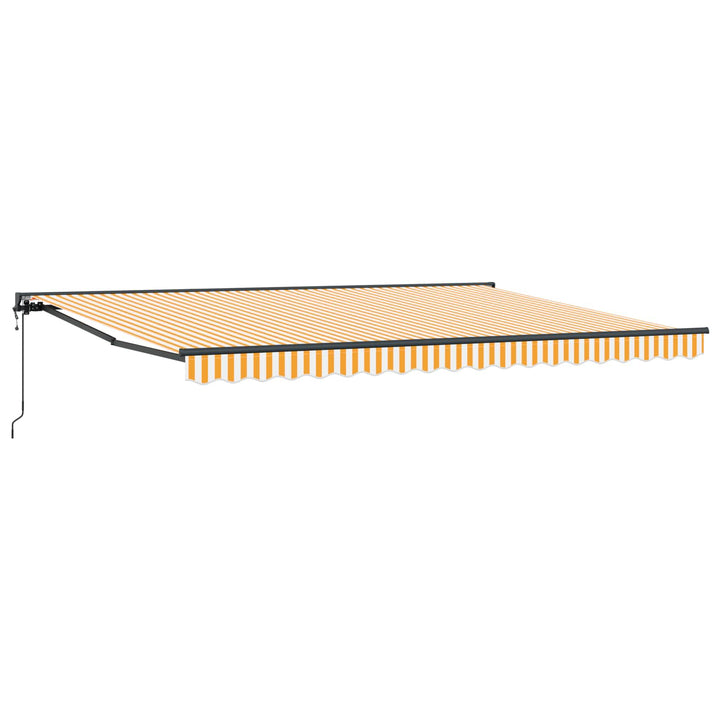 Markiseramme Gul og Hvid 450 × 300 cm