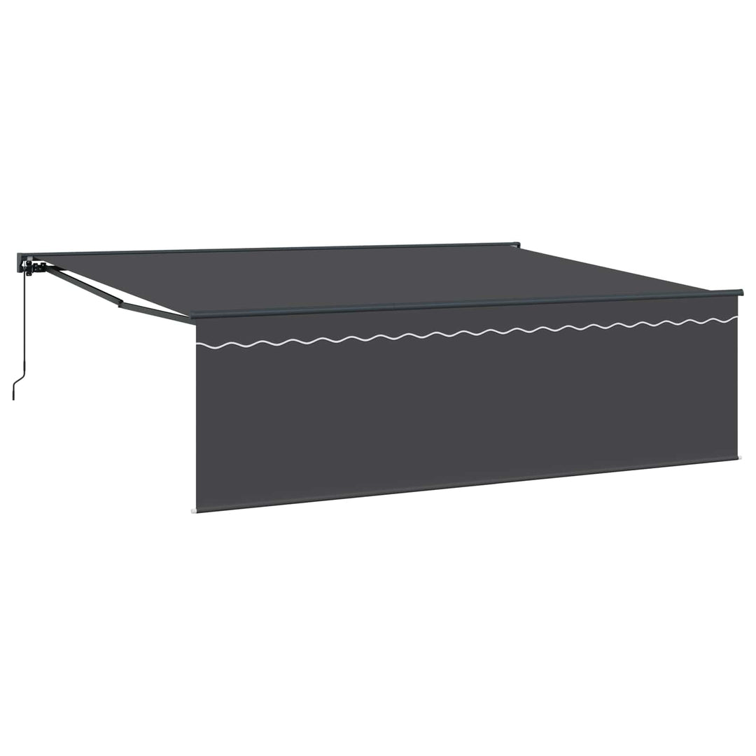 Udtrækkelig markise Antracit 450 × 300 cm