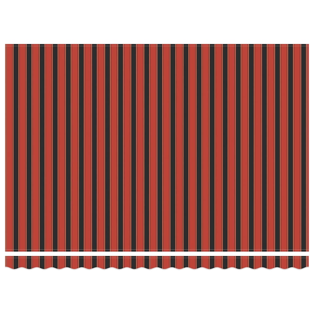 Udtrækkelig markise orange og brun 450 × 300 cm