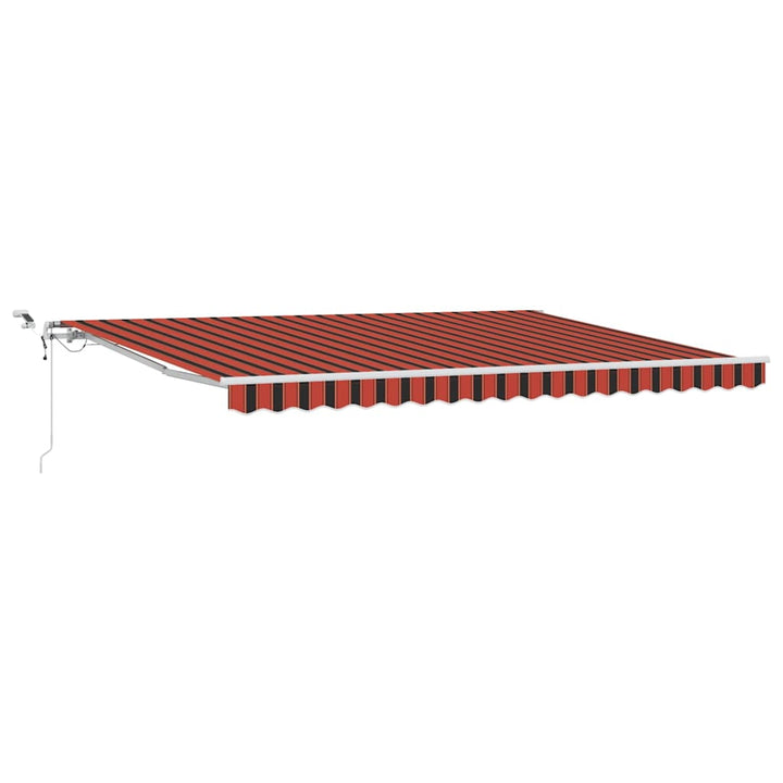Udtrækkelig markise Orange og Brun 450 × 300 cm Polyester