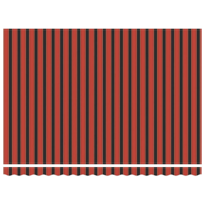 Udtrækkelig markise Orange og Brun 450 x 300 x 165 cm