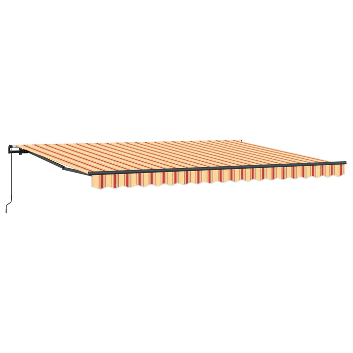 Udtrækkelig markise Gul og orange 450 × 300 cm