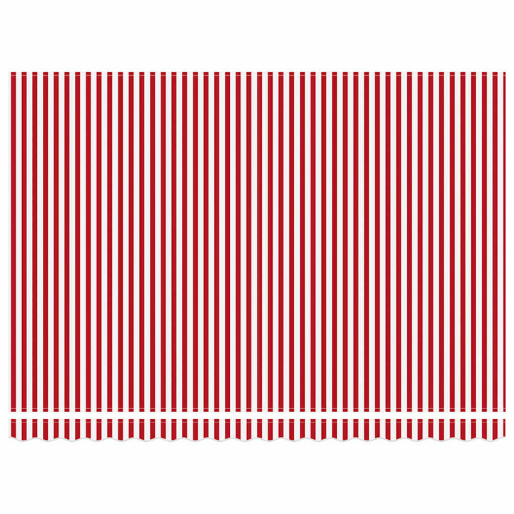 Udtrækkelig markise Rød og Hvid 450 × 300 cm Polyester