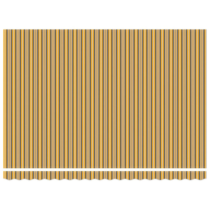 Udtrækkelig markise Flerfarvet 450 × 300 cm Stof og aluminium