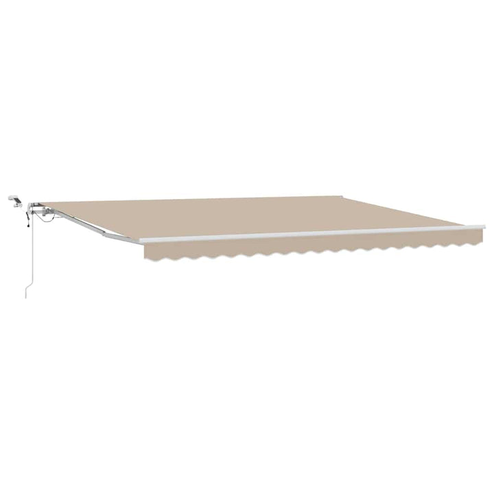 Udtrækkelig markise Beige 450 × 300 cm Polyester