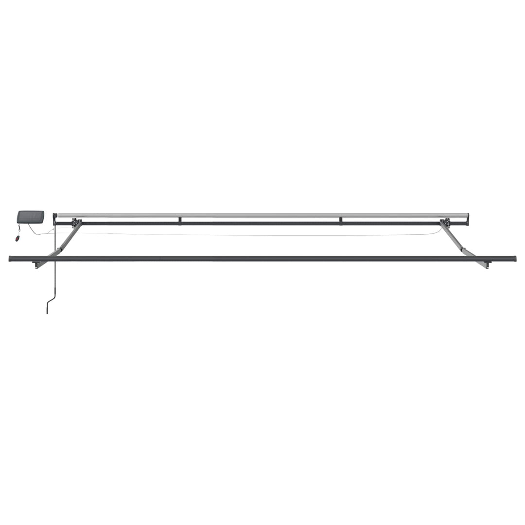 Udtrækkelig markise Beige 450 × 300 cm Stof og aluminium