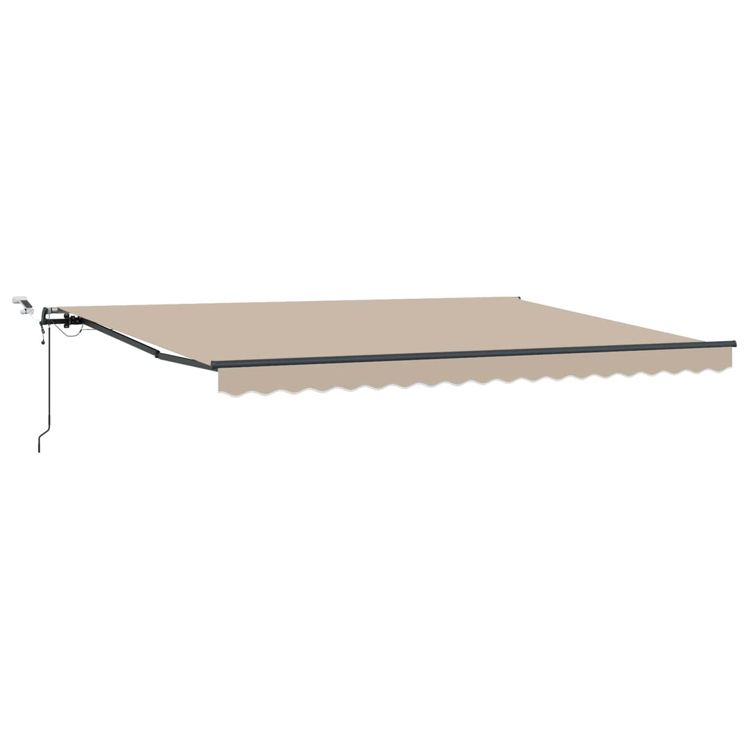 Udtrækkelig markise Beige 450 × 300 cm Polyester