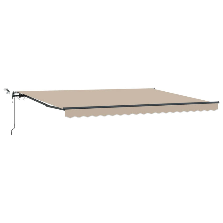 Udtrækkelig markise Beige 450 × 300 cm Polyester