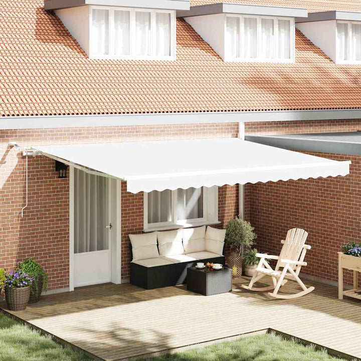 Markiseduge Hvid 450 × 300 cm Polyester