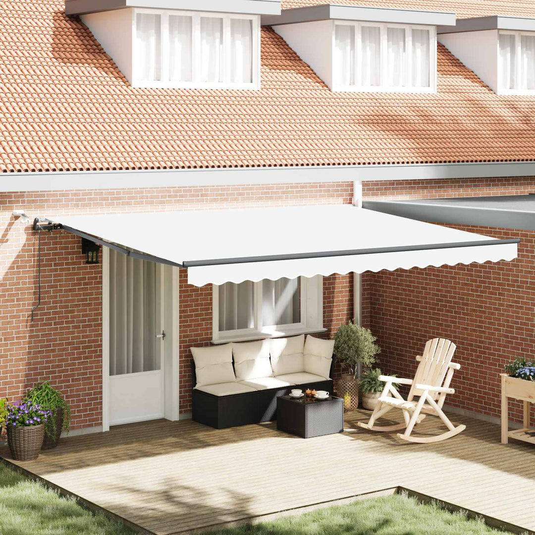 Markiseduge Hvid 450 × 300 cm Polyester