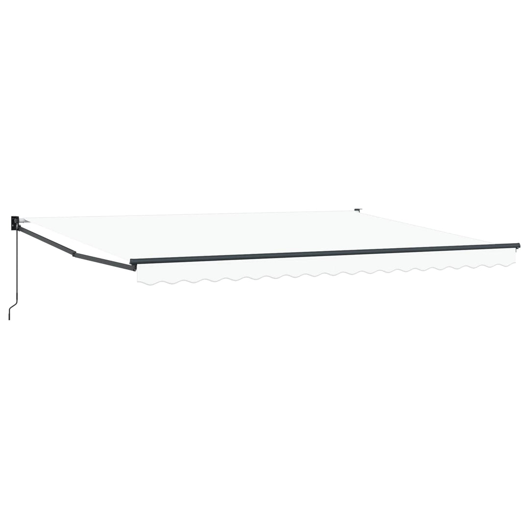Udtrækkelig markise Hvid 450 x 300 x 165 cm