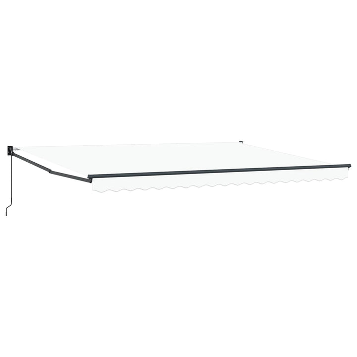 Udtrækkelig markise Hvid 450 x 300 x 165 cm