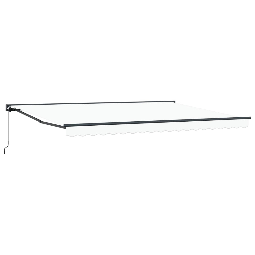 Markiseramme Hvid 450 × 300 cm Polyester med PU belægning