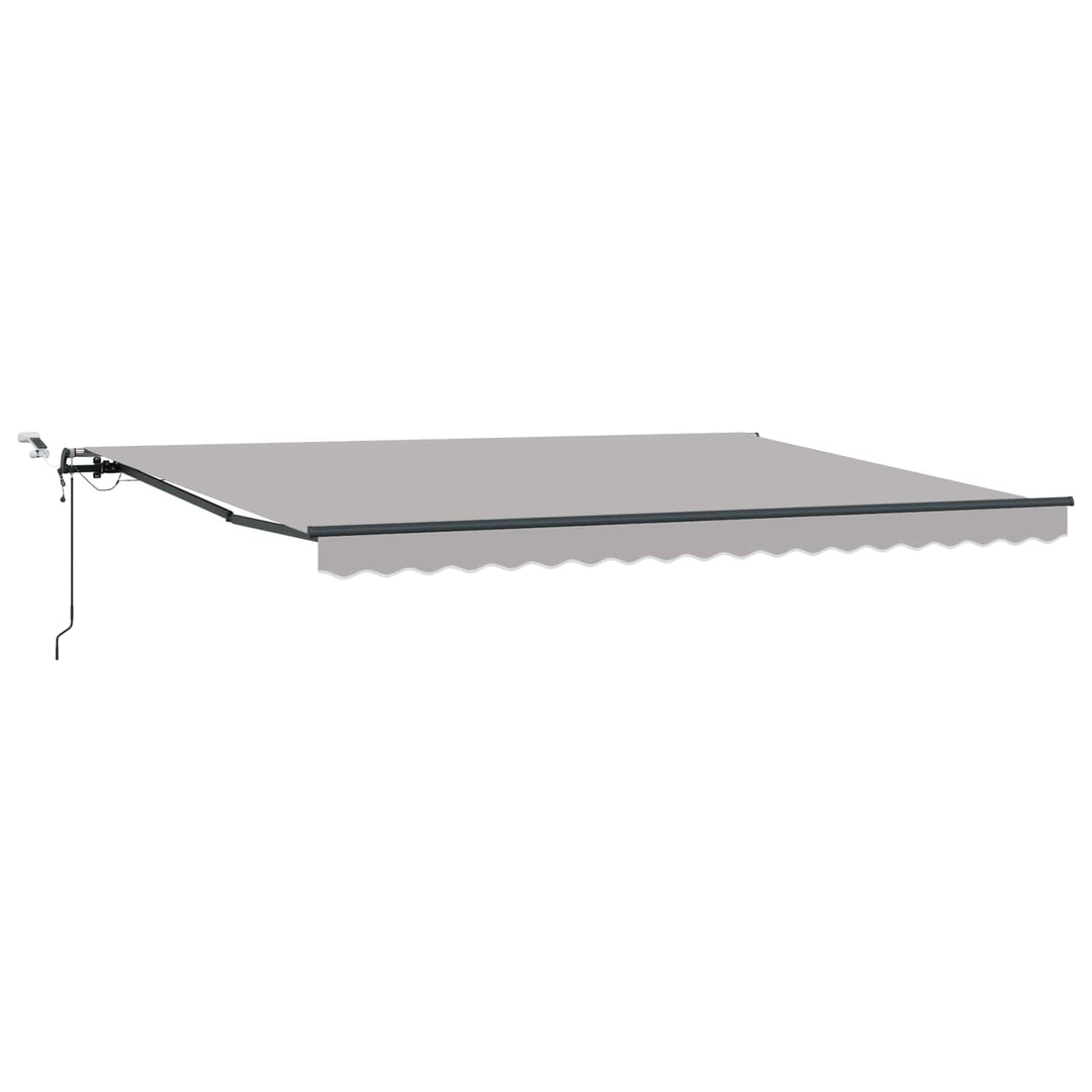 Markiseduge Lysegrå 450 × 300 cm Polyester