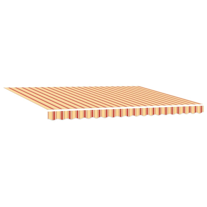 Udtrækkelig markise Gul og orange 450 × 350 cm