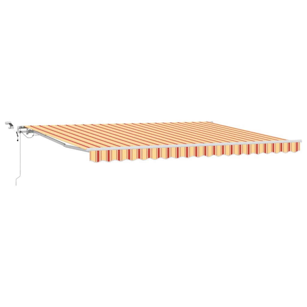 Markiseduge Gul og orange 450 × 350 cm Polyester