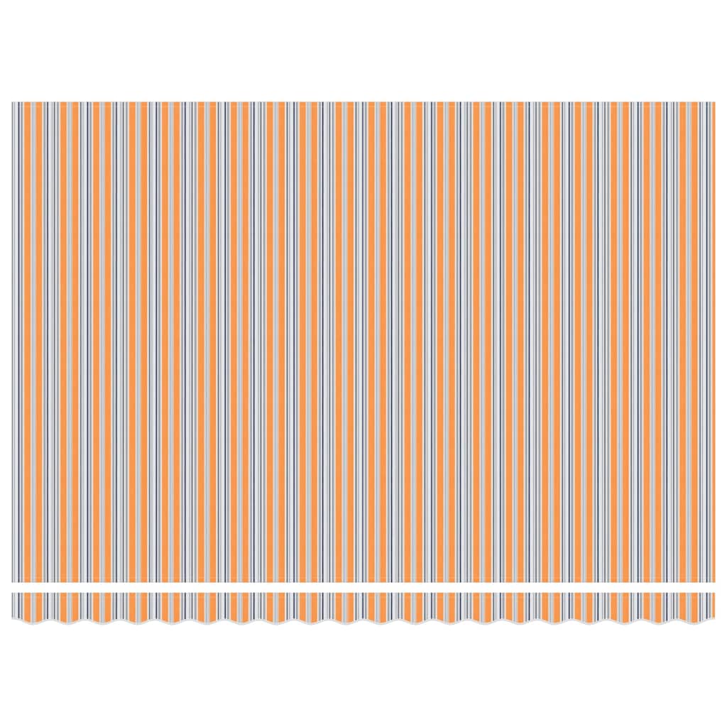 Udtrækkelig markise Flerfarvet 450 × 350 cm Stof og aluminium