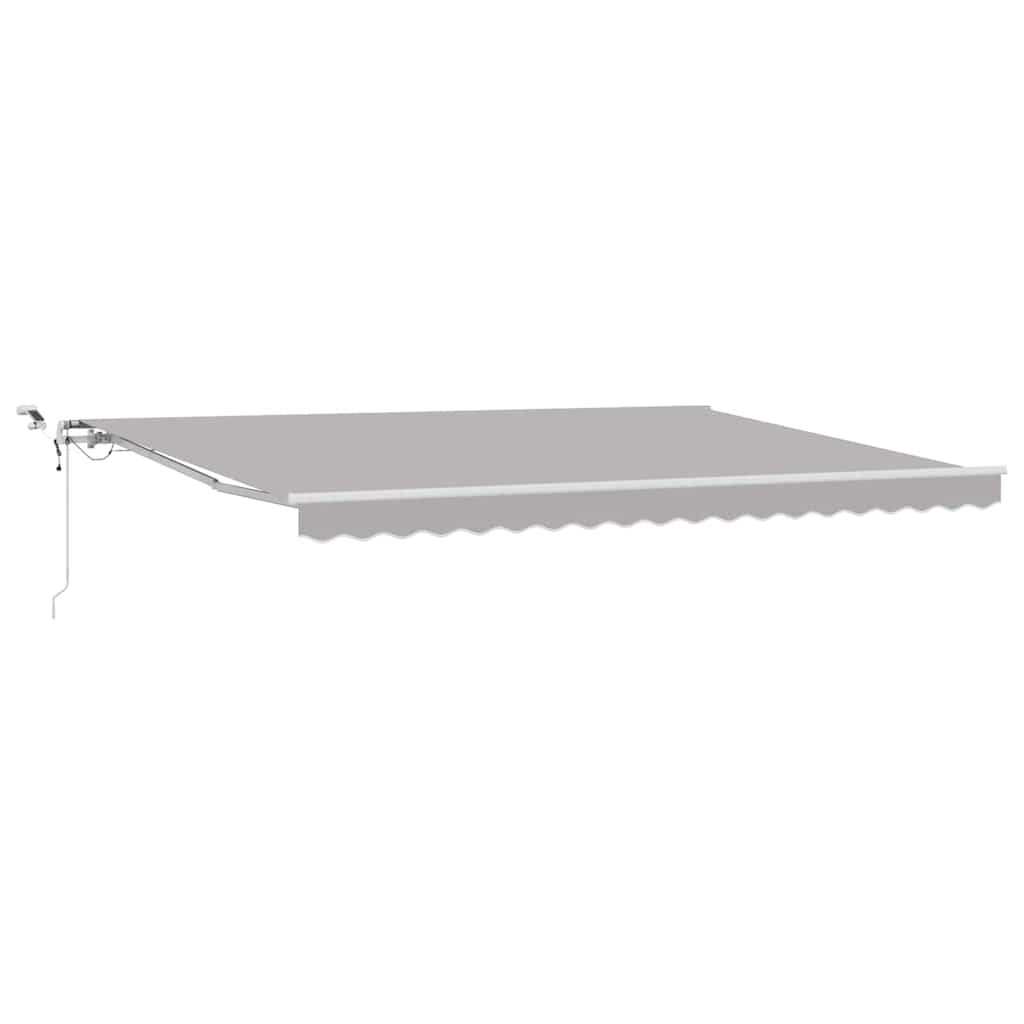 Markiseduge Lysegrå 450 × 350 cm Polyester