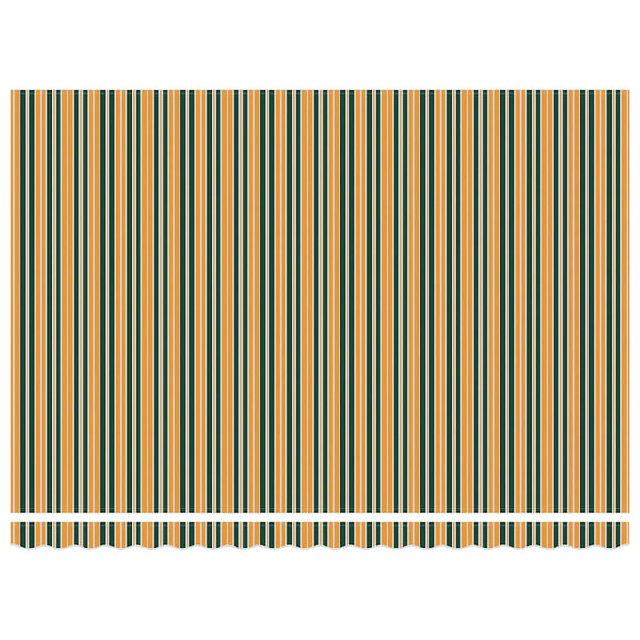 Udtrækkelig markise Grøn og Gul 450 × 350 cm Polyester